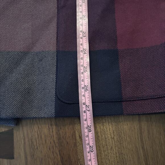 Vintage Albert Capraro Jacket Coat Blazer Gray Burgundy Plaid USA Union Made 16 - Picture 9 of 10